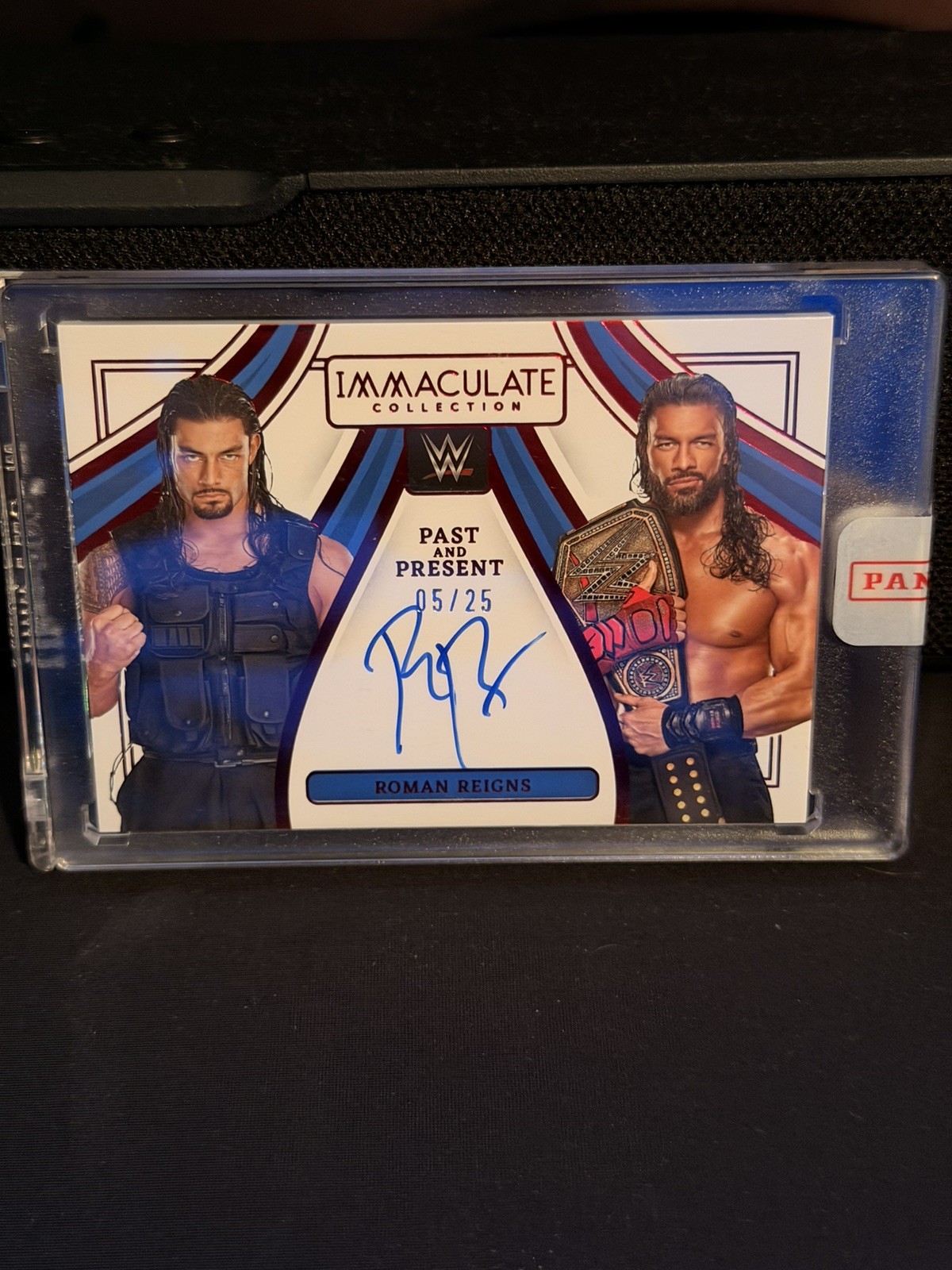 2023 Panini Immaculate WWE Auto Roman Reigns Past and Present AUTOGRAPH 05/25