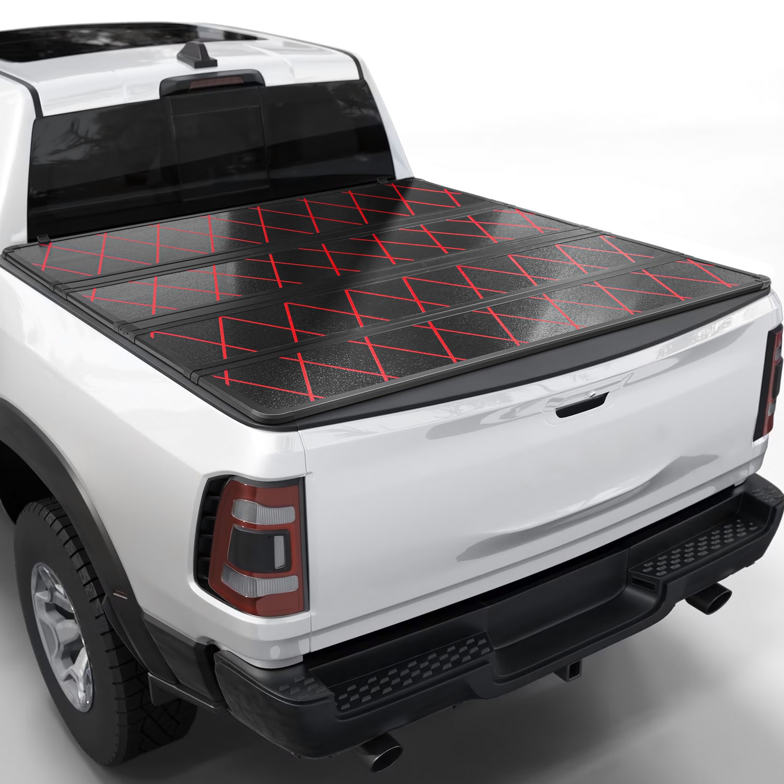 Fit For 2009-2026 Dodge Ram 1500 Hard Quad-Fold Truck Bed Tonneau Cover 5.7 FT Fit For 2009-2026 Dodge Ram 1500 Hard Quad-Fold Truck Bed Tonneau Cover 5.7 FT