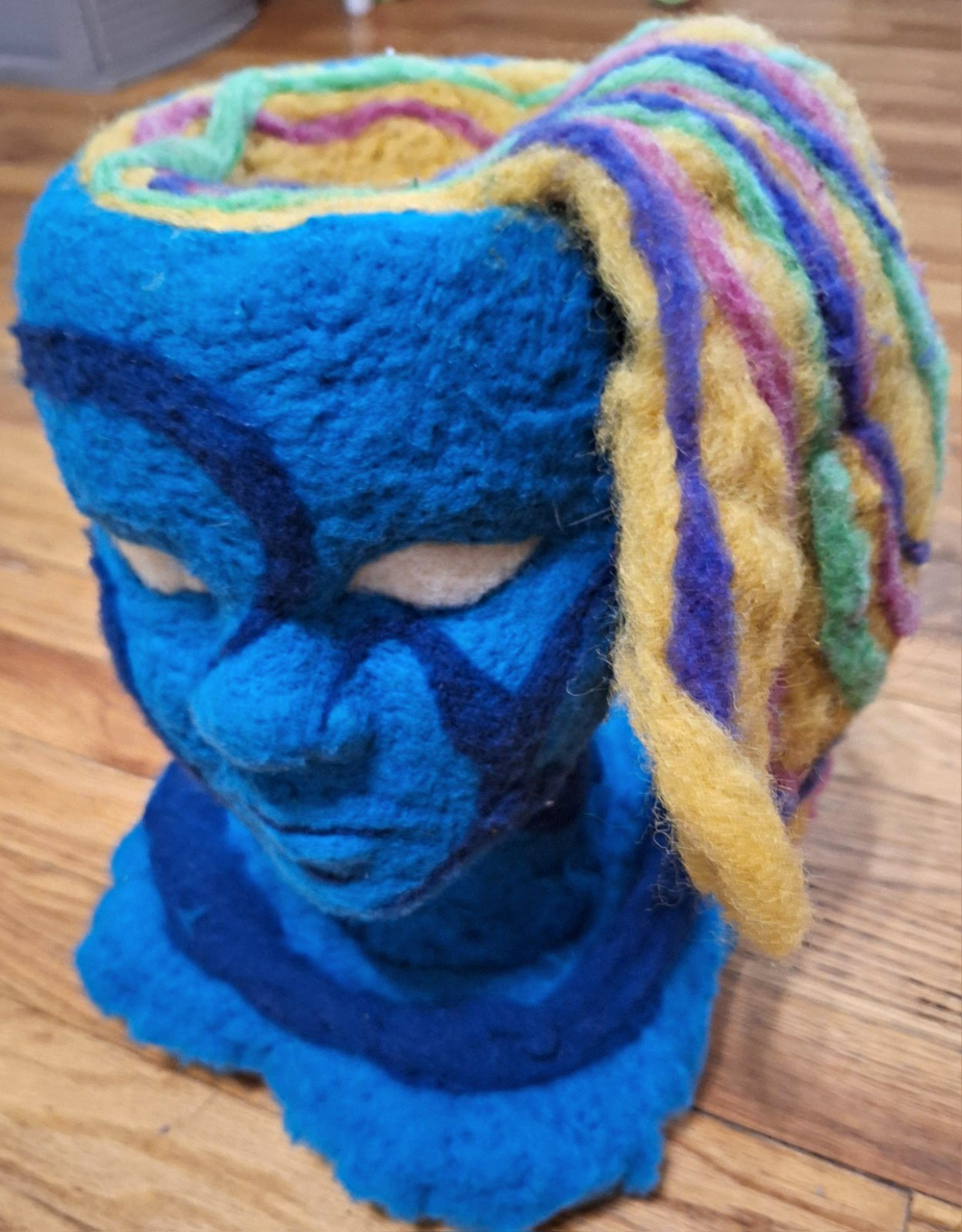 Handmade Needle Felting, Wool Felting, Abstract Art \