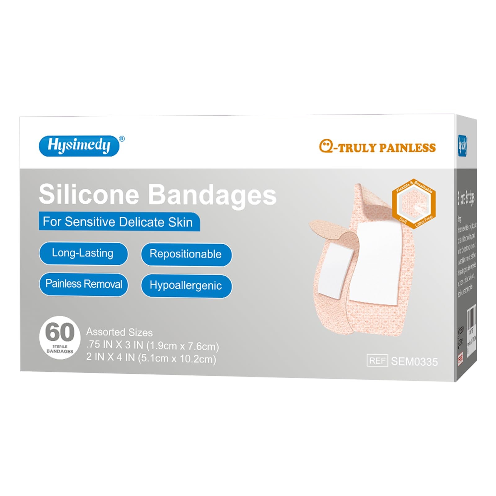 Hysimedy Silicone Bandages for Sensitive Skin Variety 3/4\