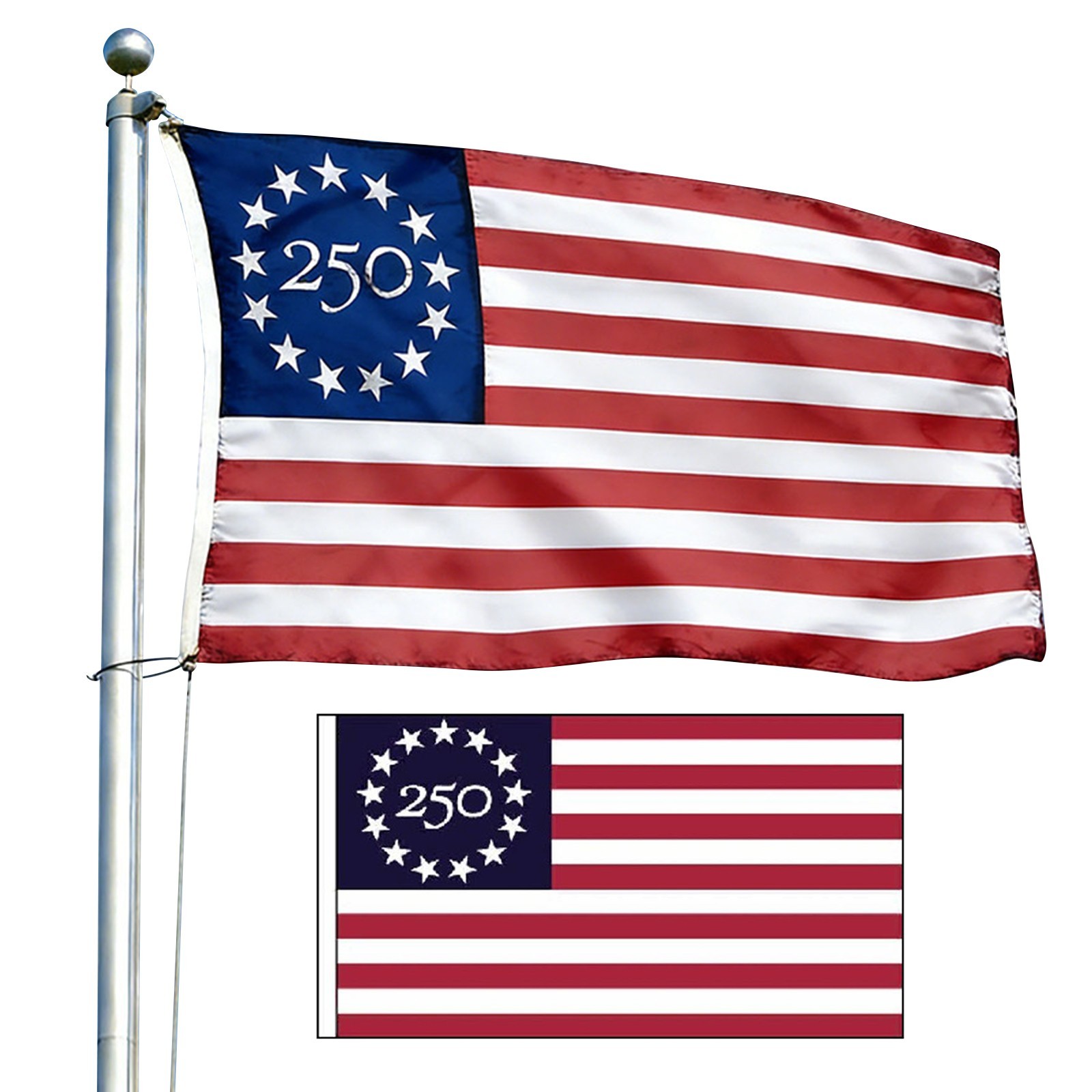 250 America Flag 3X5 Ft USA 250Th Anniversary BETSY ROSS Design,1776-2026 100D