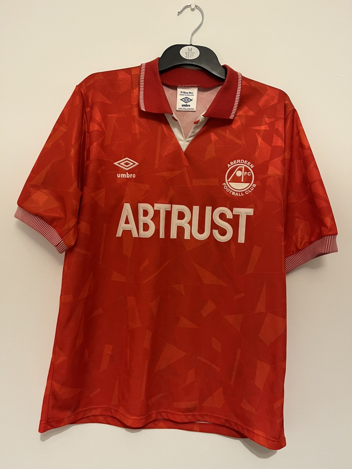 Aberdeen FC 1992/93 Umbro Vintage Home Shirt - Medium  38-40” 