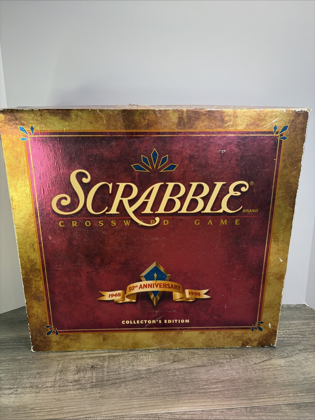 Scrabble Crossword Game 50th Anniversary Collector\'s Edition Milton Bradley 1998 Scrabble Crossword Game 50th Anniversary Collector\'s Edition Milton Bradley 1998