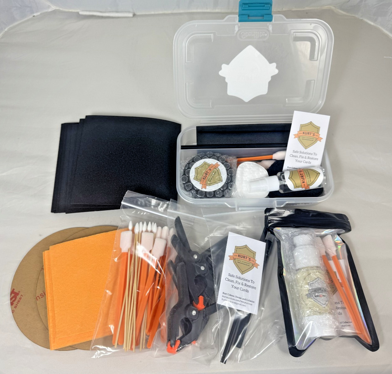 Kurt\'s Card Care Cleaning Kit, Recovery Polish, & Accessory Pack - Grading Prep