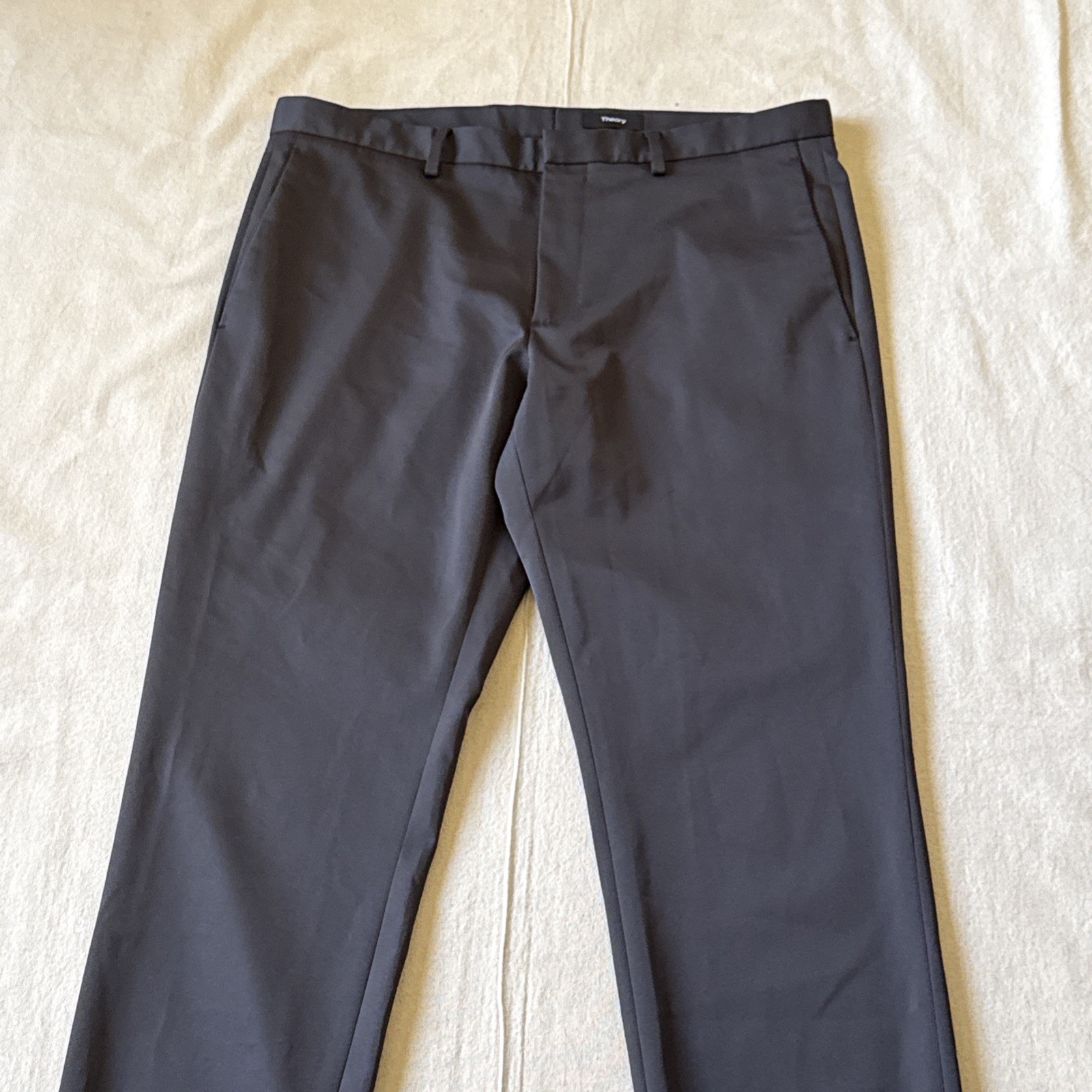 Theory Mens Pants Size 34x32 Charcoal Gray Tailored Trousersas Theory Mens Pants Size 34x32 Charcoal Gray Tailored Trousersas