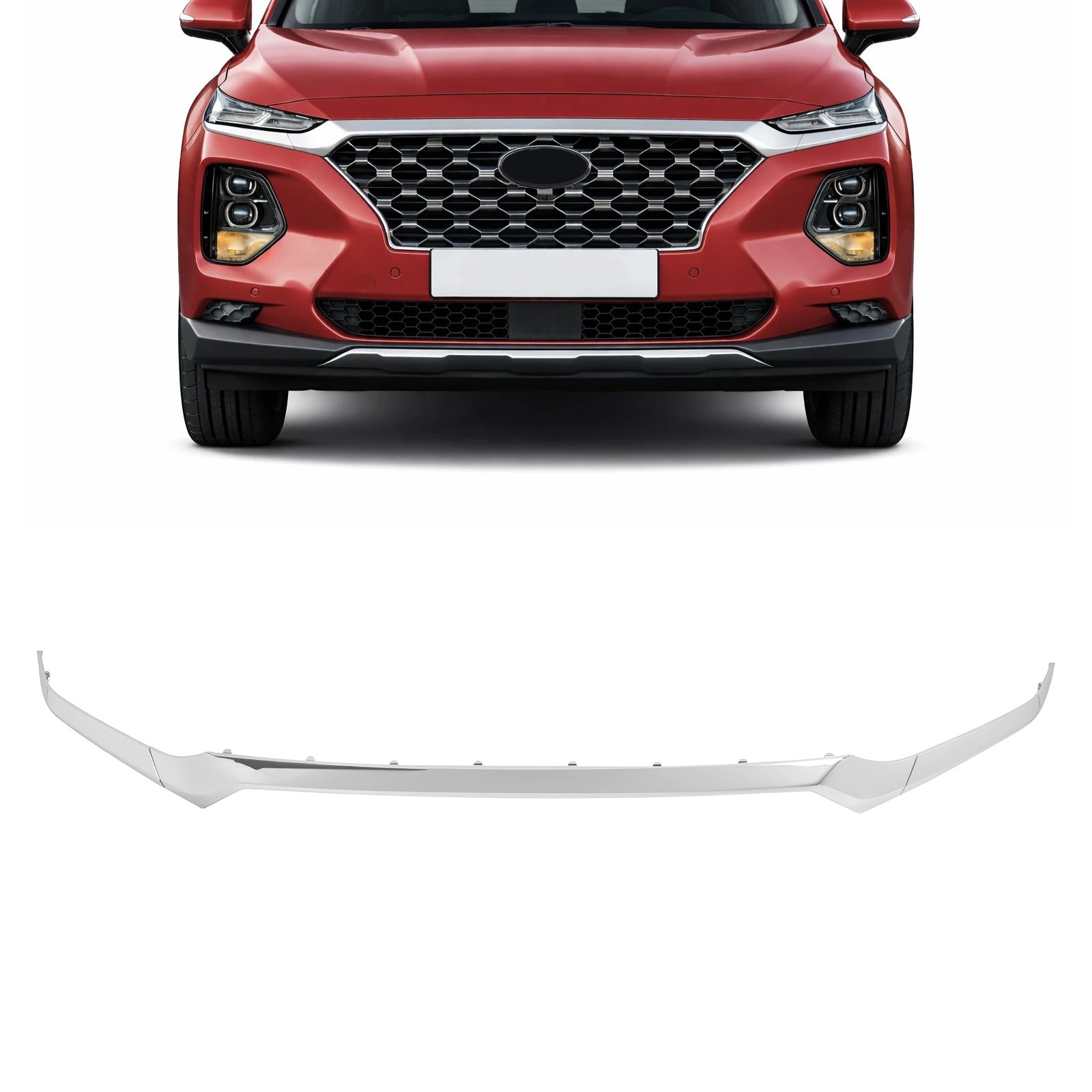 For 2019-2020 Hyundai Santa Fe Front Grille Headlight Moldings 3PCS #86375S2010 For 2019-2020 Hyundai Santa Fe Front Grille Headlight Moldings 3PCS #86375S2010