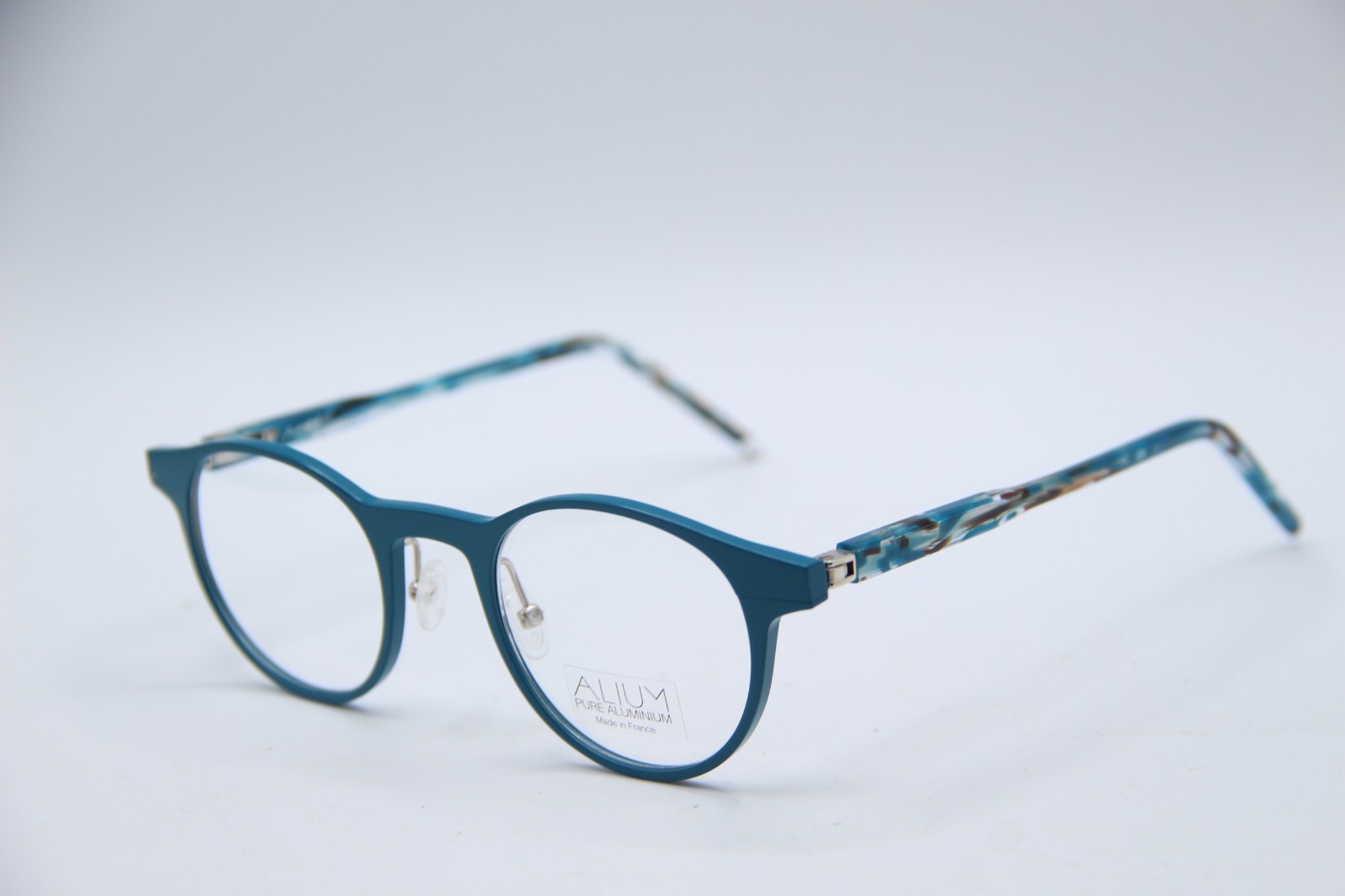 NEW ALIUM 180 3 9445 BO TEAL BROWN TORT TEMPLES AUTHENTIC EYEGLASSES 47-22