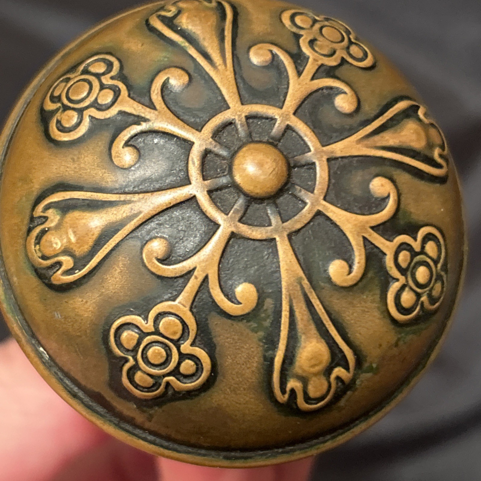 Pair of Antique Door Knobs 1890's Eastlake Victorian Style Doorknob Knob Pair of Antique Door Knobs 1890's Eastlake Victorian Style Doorknob Knob