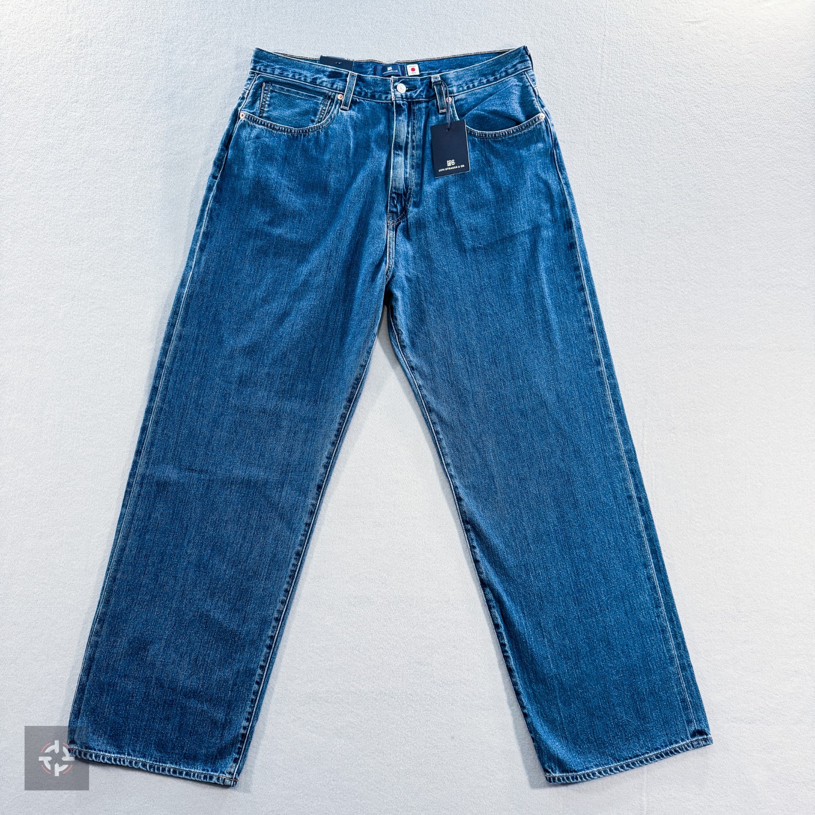 Levi Blue Tab Marker Loose Fit Jeans Dark Wash Selvage Japanese Denim Size 38X34 Levi Blue Tab Marker Loose Fit Jeans Dark Wash Selvage Japanese Denim Size 38X34