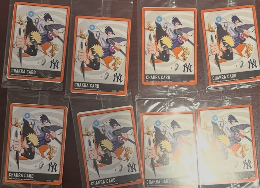 2026 Naruto x Yankees CP-001 Chakra Card - Yankee Stadium Exclusive Promo Card
