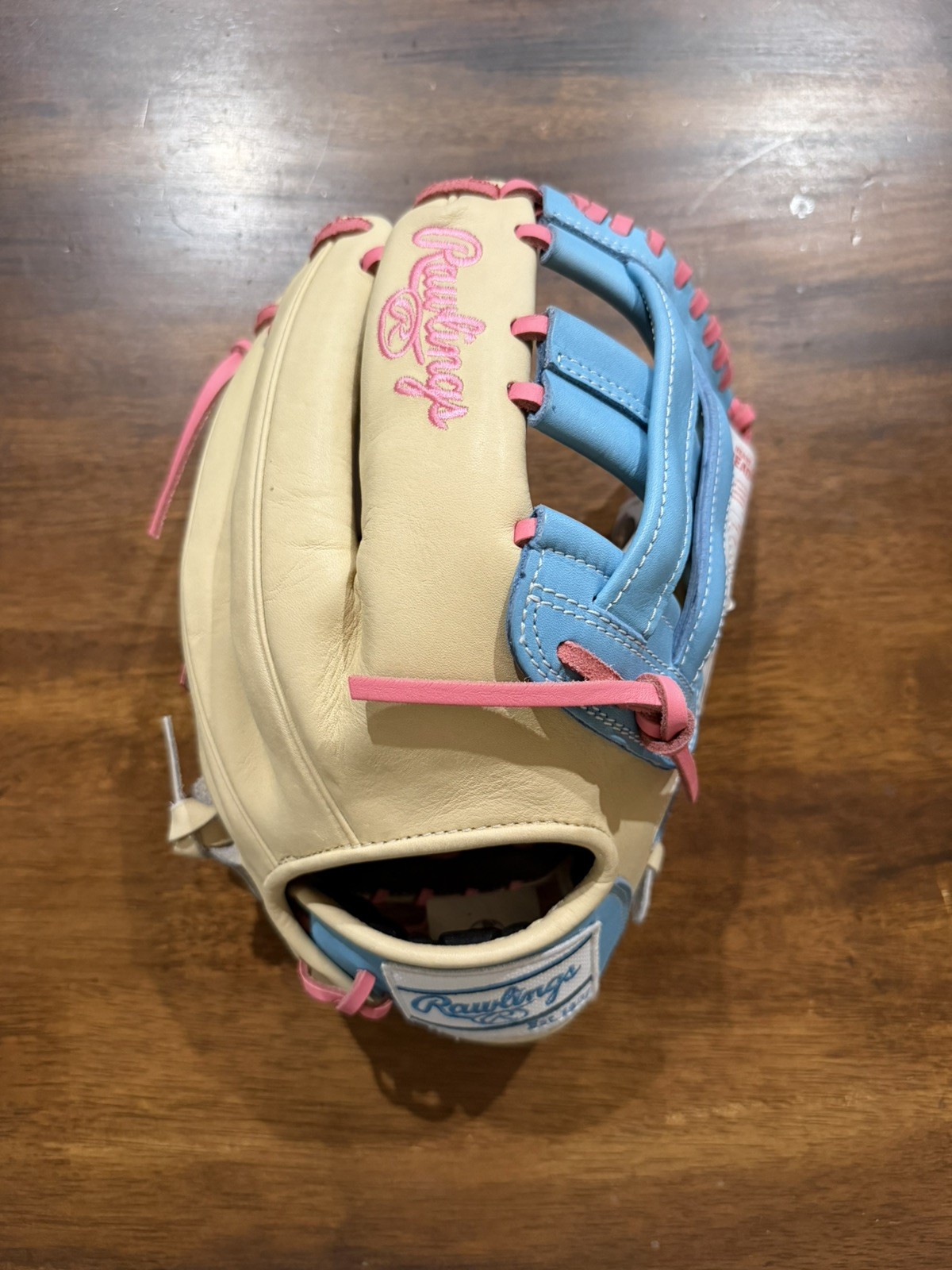 Rawlings Heart of the Hide PROR207U-6C 12 1/4 Leather Glove Tan/BluePink RHT NWT