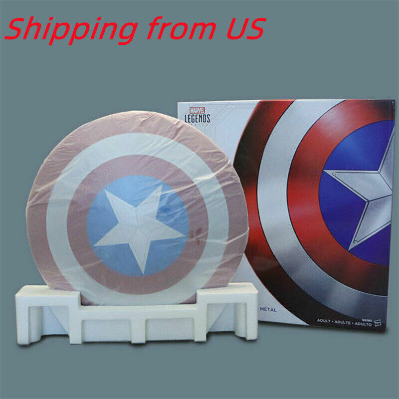 IN US  1:1 Marvel Legends Captain America 75th Anniversary Metal Shield Boxed