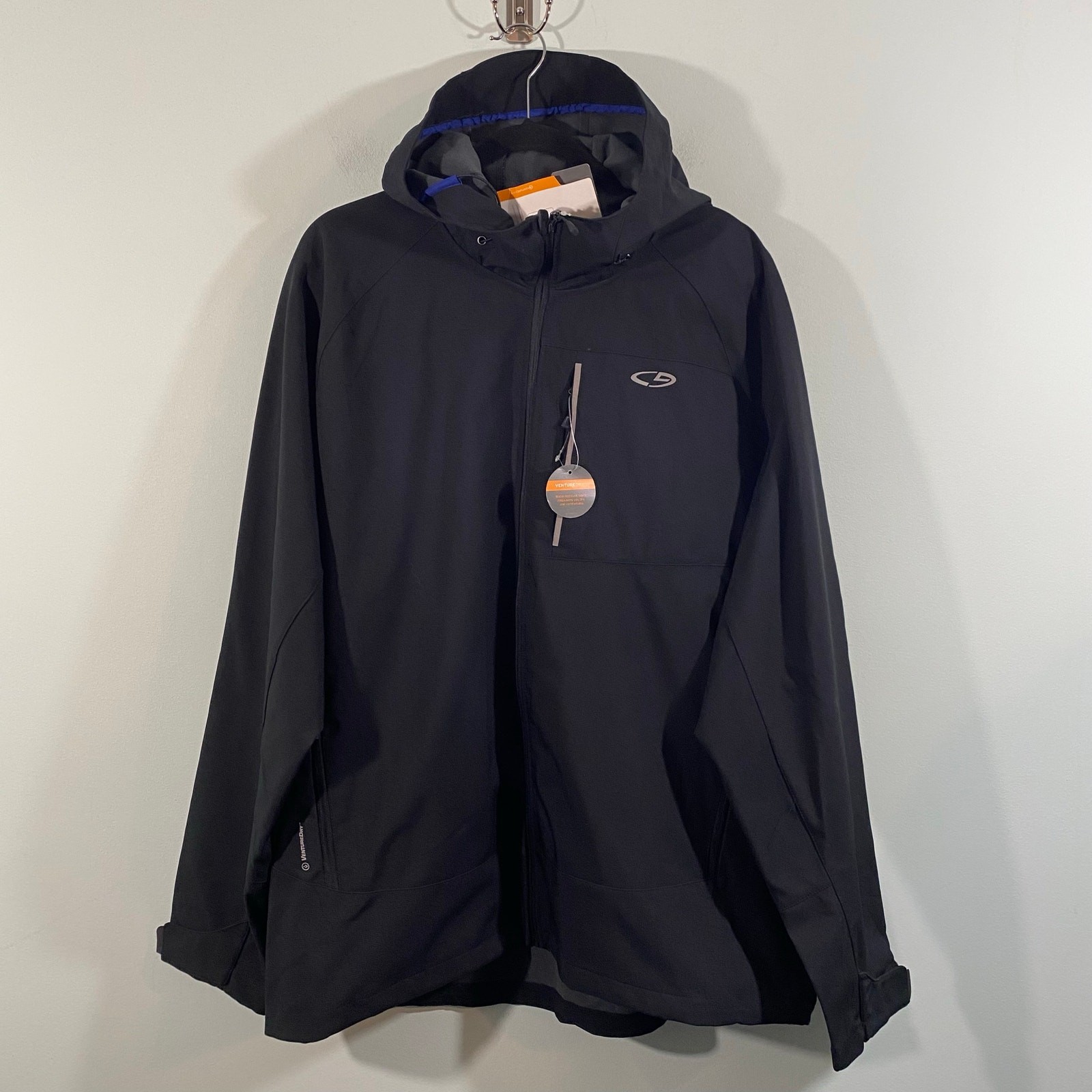 C9 by Champion Men\'s Black Alphine Hoodie Full Zip Softshell Jacket Size XXL NWT