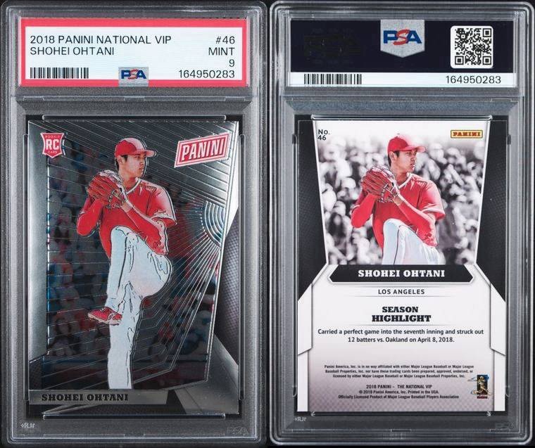 2018 Panini National Convention VIP - Shohei Ohtani - #46 Chrome Rookie RC PSA 9 2018 Panini National Convention VIP - Shohei Ohtani - #46 Chrome Rookie RC PSA 9
