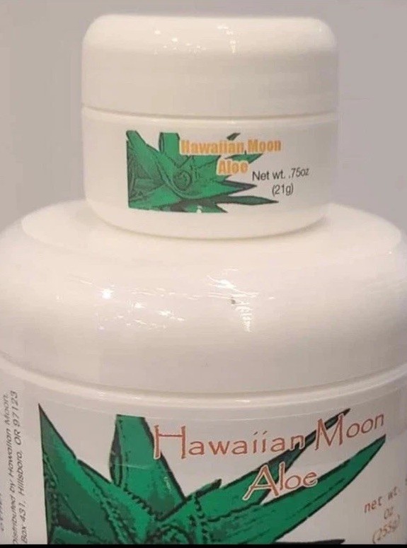 Hawaiian Moon Aloe Body cream You get 2 sealed jars one 9oz and one 3/4 oz