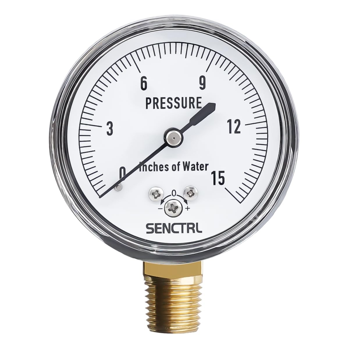 SENCTRL 0-15 Inches of Water Column Gauge, 1/4 SENCTRL 0-15 Inches of Water Column Gauge, 1/4