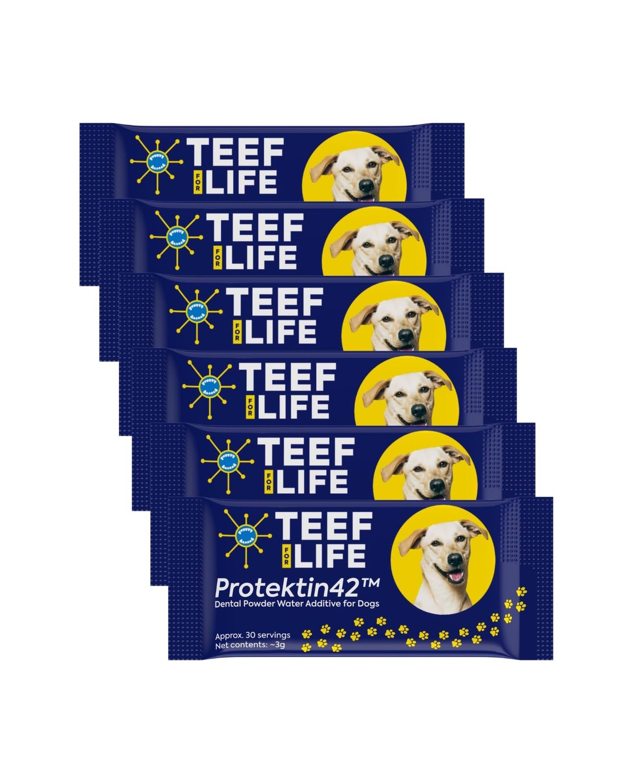 TEEF FOR LIFE Protektin42 Prebiotic Dog Dental Powder Refill, 180 Servings TEEF FOR LIFE Protektin42 Prebiotic Dog Dental Powder Refill, 180 Servings
