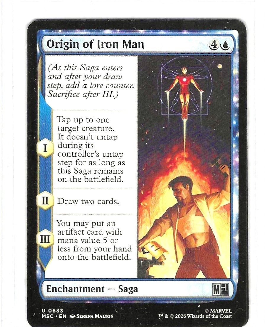 Origin of Iron Man Magic: The Gathering Commander: Marvel Super Heroes 633 - NM