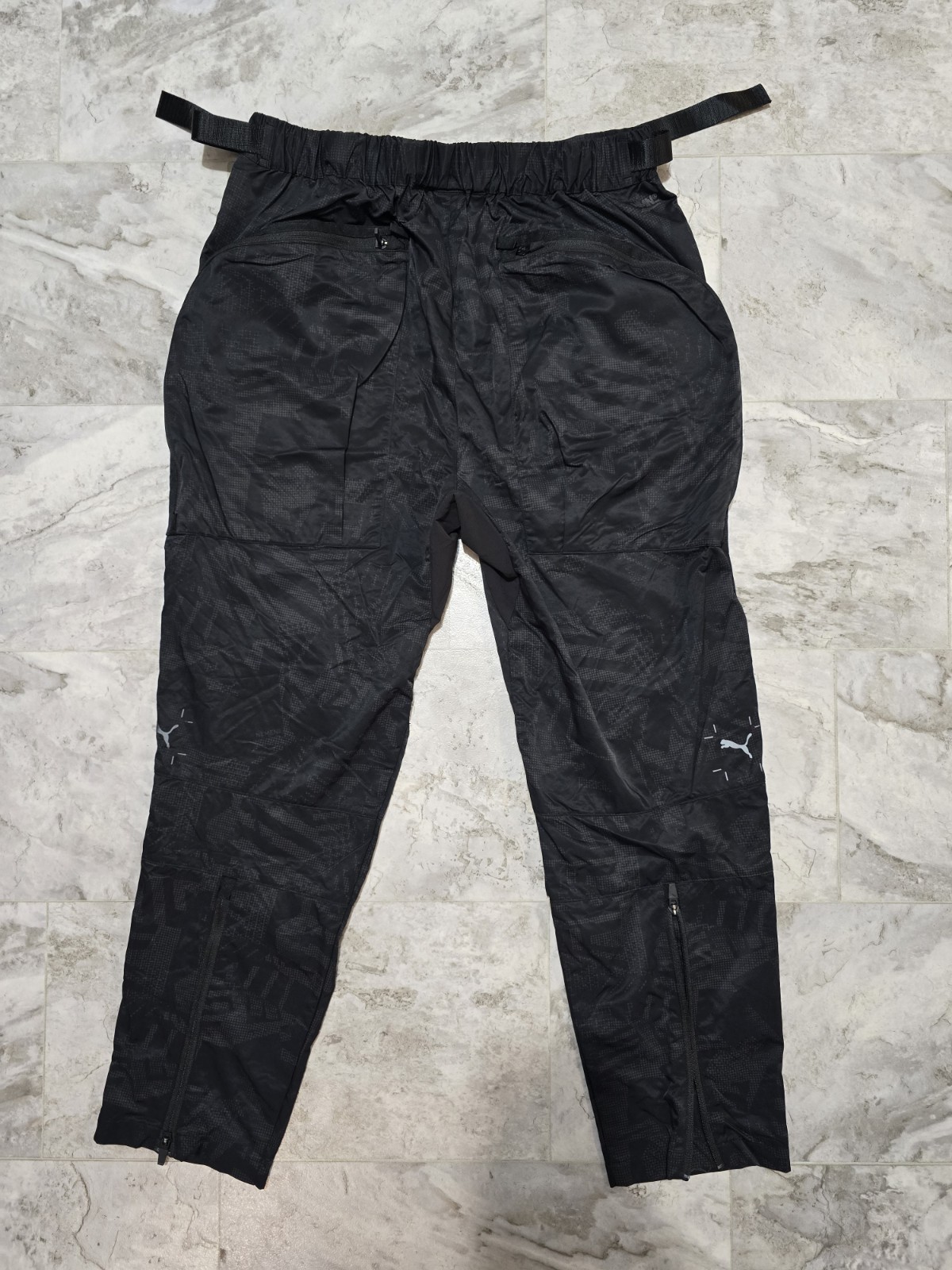 Puma x NEMEN Winterized Nylon Pants Mens Sz L Spy Camo Black Tactical Belted