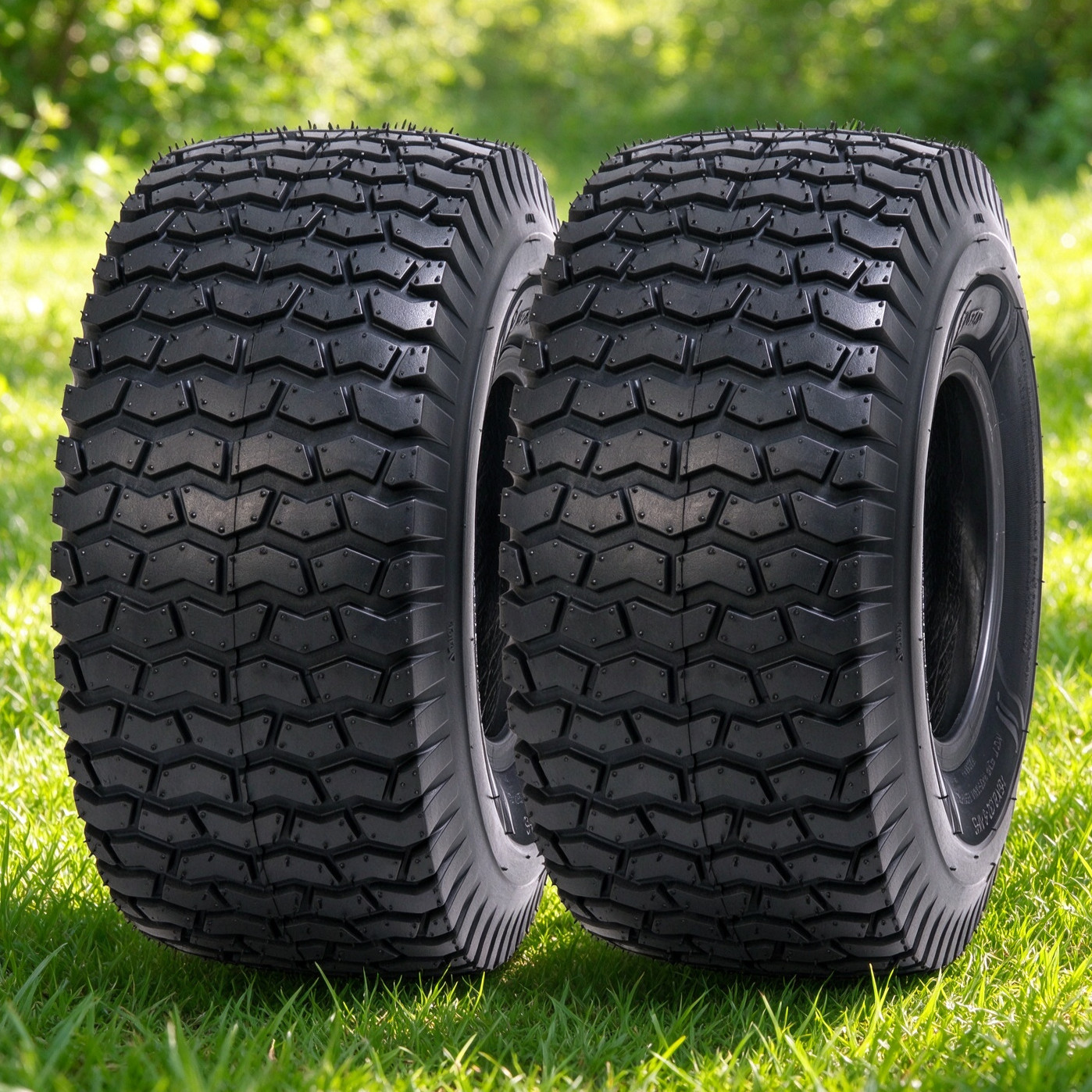 2X 15x6.00-6 Lawn Mower Tire 15x6-6 Turf Tire 15X6X6 nhs 4PR Heavy Duty Tubeless