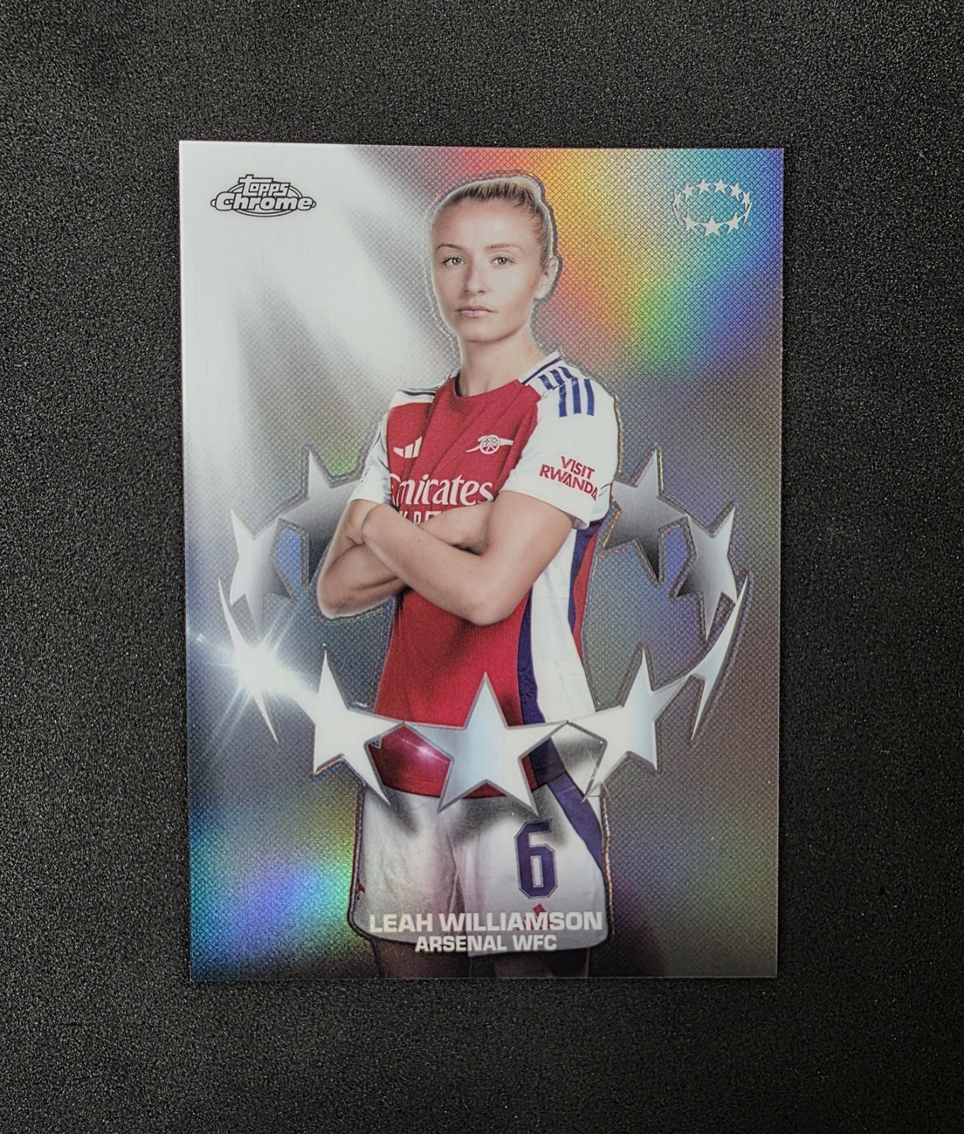 2024-25 Topps Chrome UEFA Women’s LEAH WILLIAMSON Noble One Case Hit SP #9 2024-25 Topps Chrome UEFA Women’s LEAH WILLIAMSON Noble One Case Hit SP #9