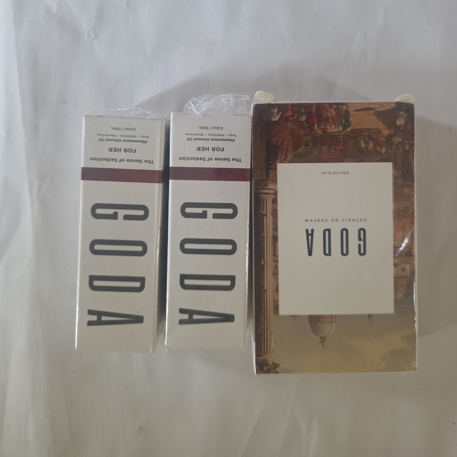 Goda Bundle- Majestic Parfum 1.01 Fl Oz & 2 Sense of seduction Pheromone Oils