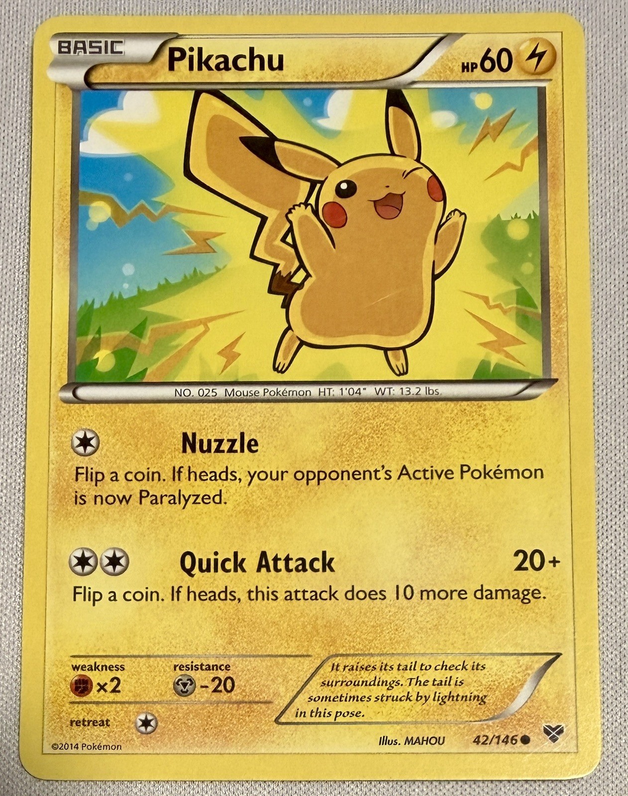 NM Pikachu Holo Limited Movie Promo 42/146 Pokemon XY + Bonus Common