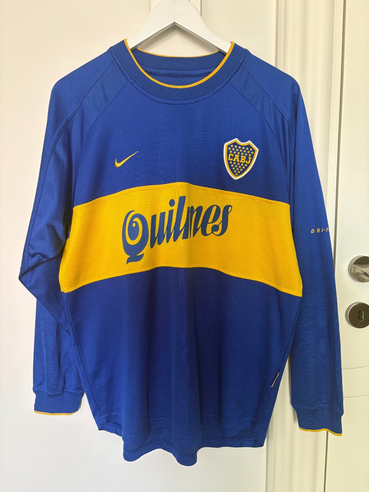 Boca Juniors 1999-2001 Home Long Sleeve Riquelme vs Real Madrid Jersey Boca Juniors 1999-2001 Home Long Sleeve Riquelme vs Real Madrid Jersey