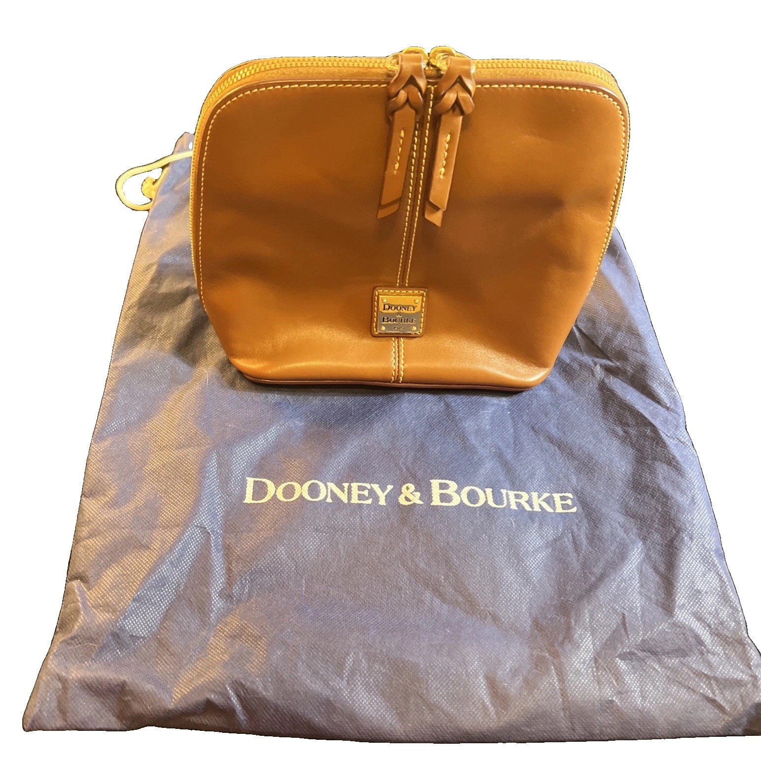 Dooney & Bourke Trixie Crossbody Natural Leather Brown Bag 👜