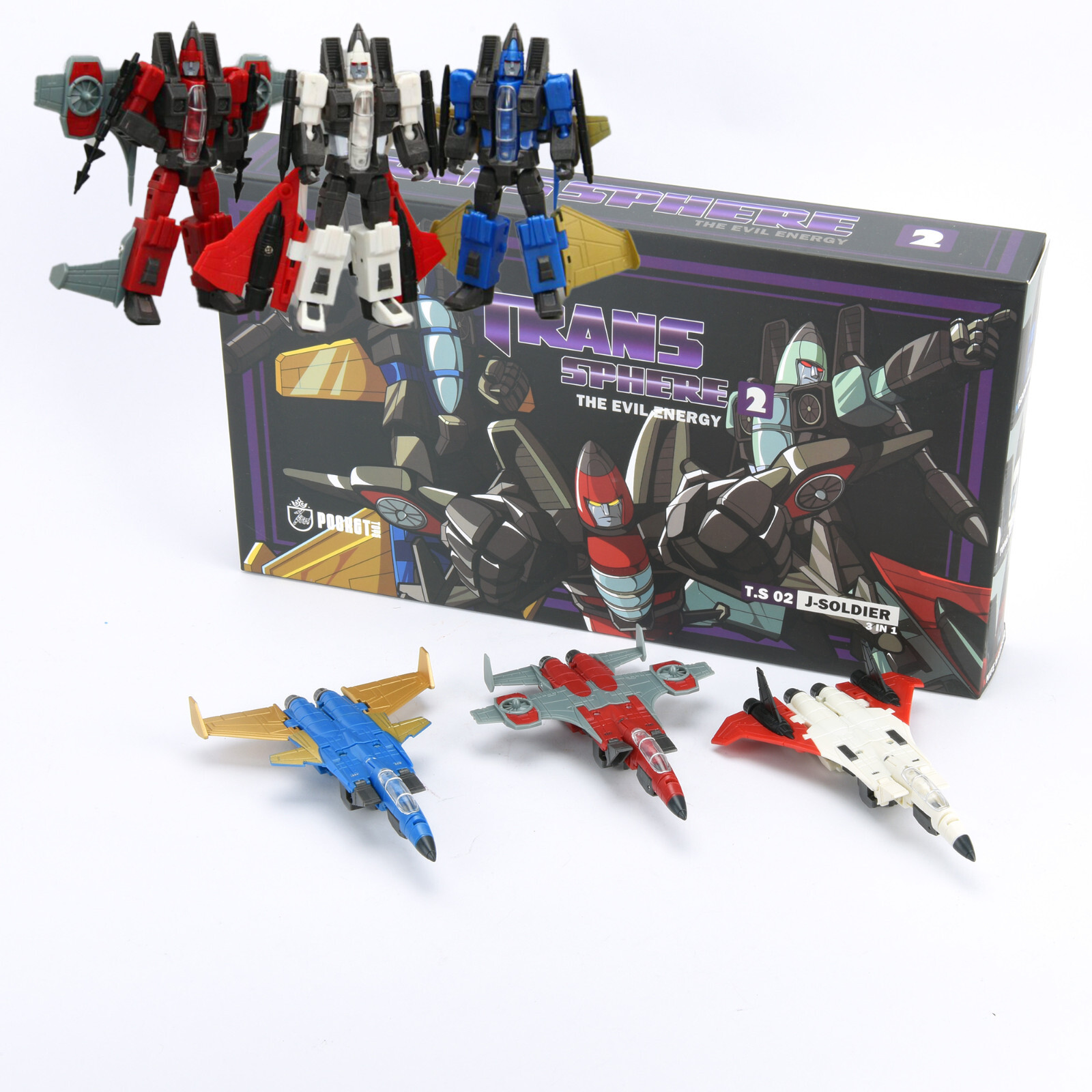 Transformers G1 Thrust Dirge Ramjet 3x Action Figures Flight Team Set Toys Box