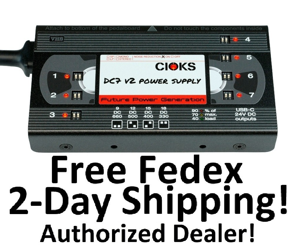 New CIOKS DC7 V2 Retro Series VHS Tape Guitar Effects Pedal Power Supply