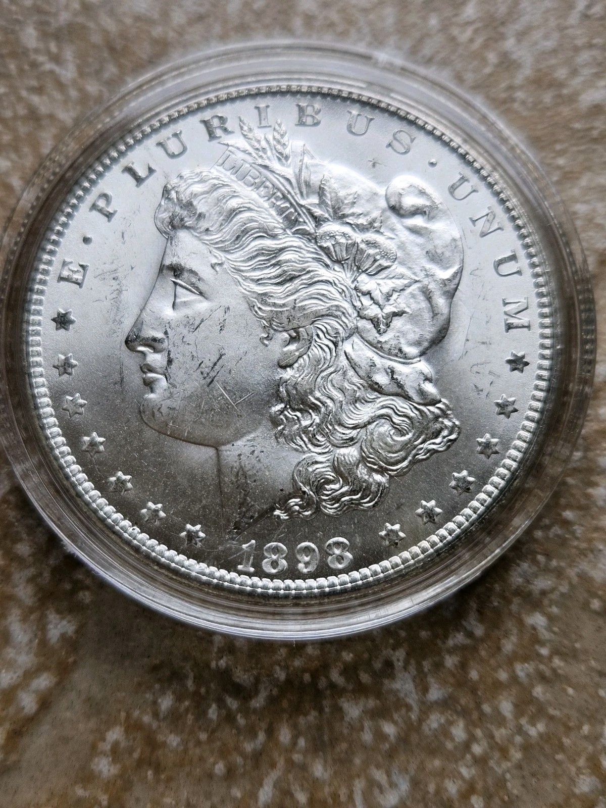1898-O Morgan Silver Dollar $1 New Orleans Mint Business Strike .900 in capsule