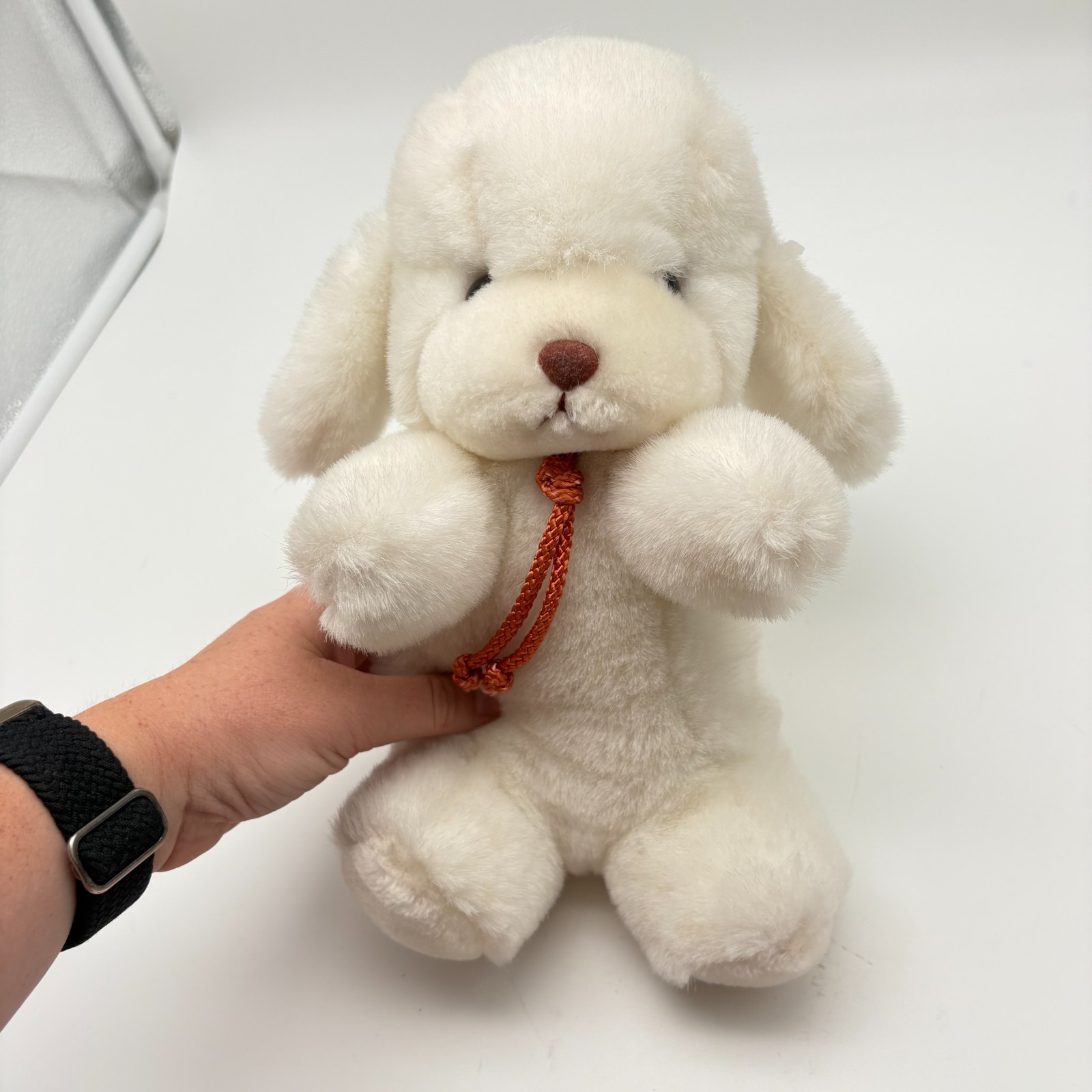 NWT vintage GUND Smooch Puppy Dog Plush Rattle White Stuffed 1985 12\ NWT vintage GUND Smooch Puppy Dog Plush Rattle White Stuffed 1985 12\
