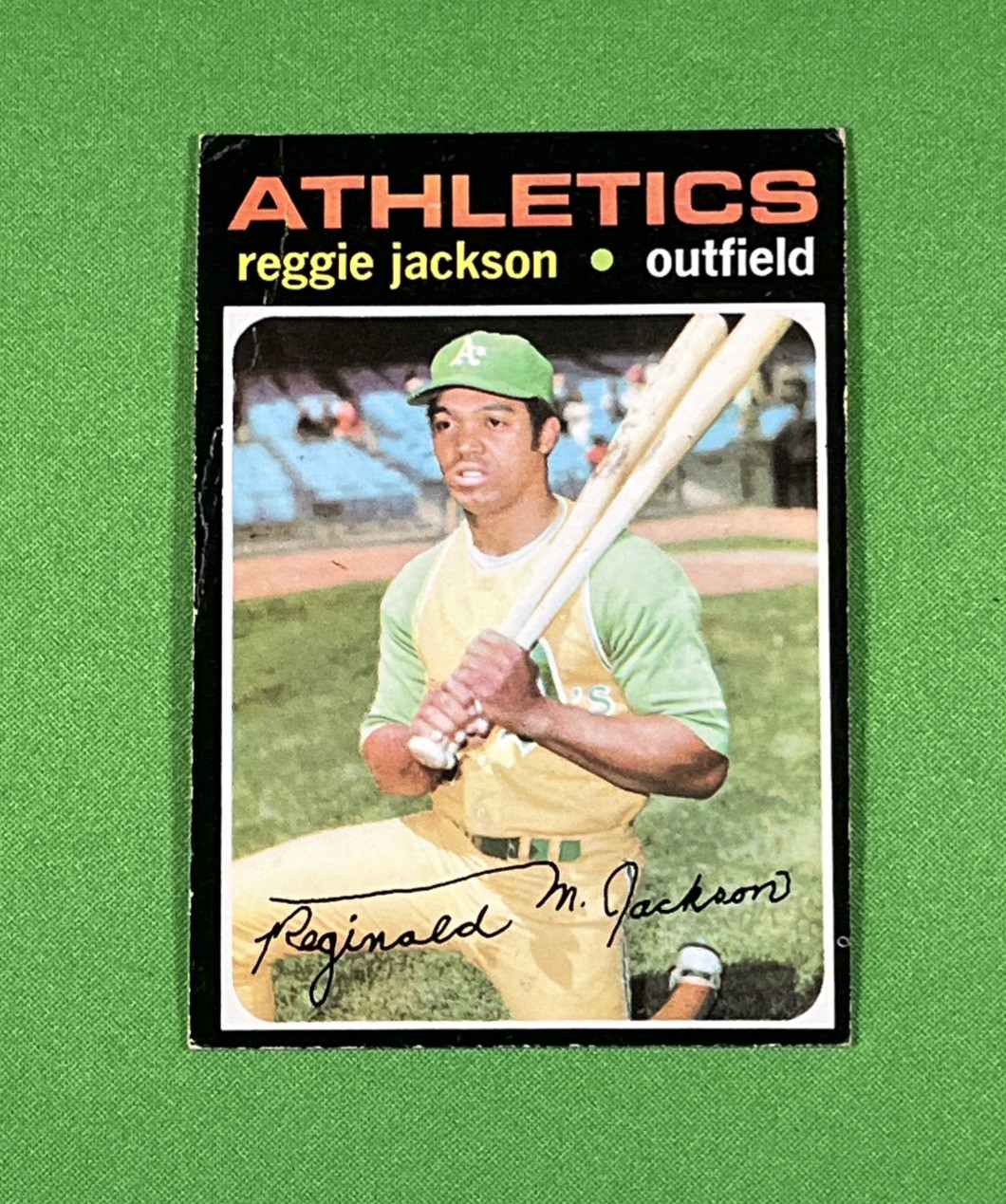1971 Topps Baseball Reggie Jackson #20 • HOF • Athletics • GD/VG 1971 Topps Baseball Reggie Jackson #20 • HOF • Athletics • GD/VG