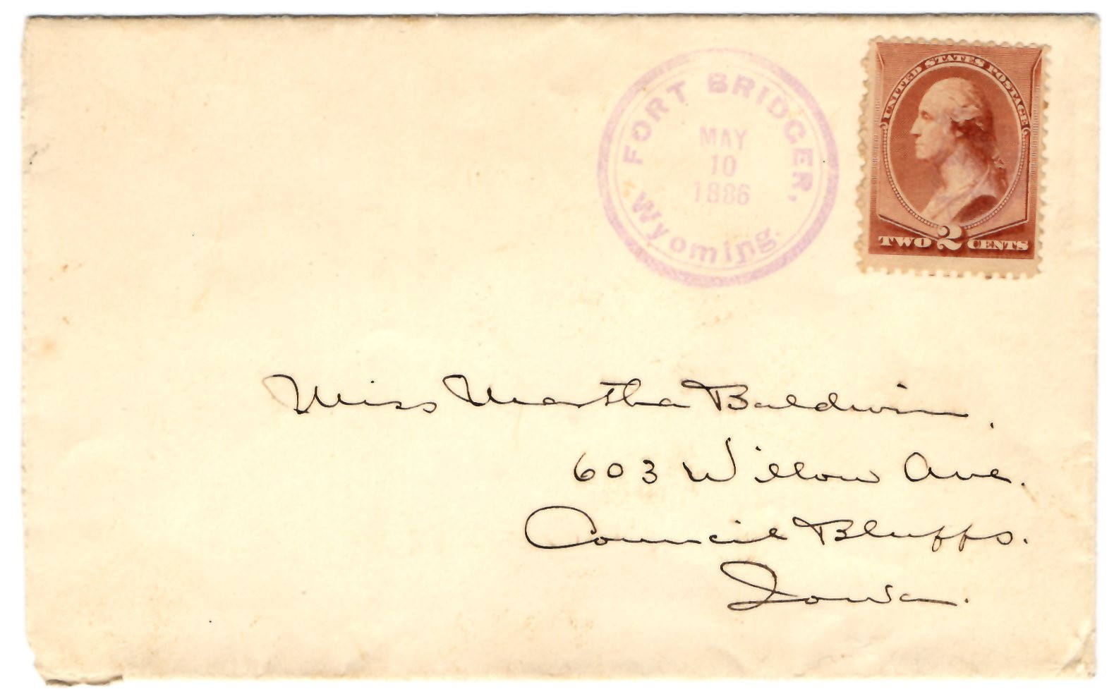Fort Bridger WY Territory Fancy Indian Native Chief Cancel 1888 Rare VF-XF Fort Bridger WY Territory Fancy Indian Native Chief Cancel 1888 Rare VF-XF