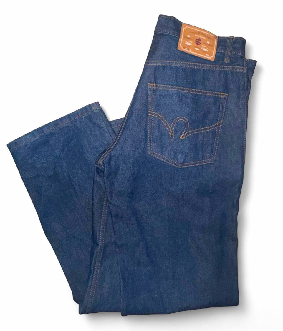 Rocawear Men\'s Blue Dark Wash Straight Jeans Size 32, World Standard, Logo Rocawear Men\'s Blue Dark Wash Straight Jeans Size 32, World Standard, Logo