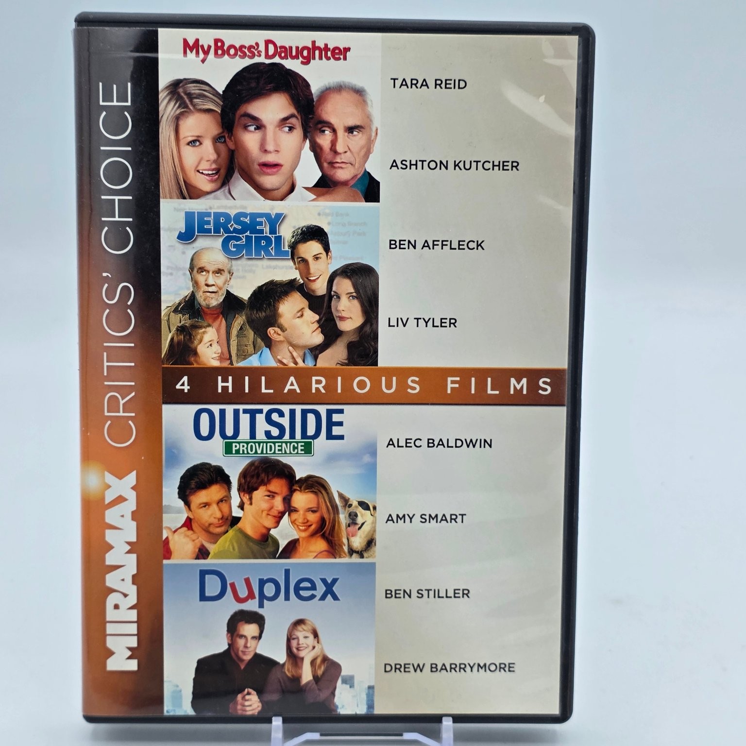 Miramax Critics\' Choice 4 Hilarious Films DVD 2005 Ashton Kutcher Ben Affleck Miramax Critics\' Choice 4 Hilarious Films DVD 2005 Ashton Kutcher Ben Affleck