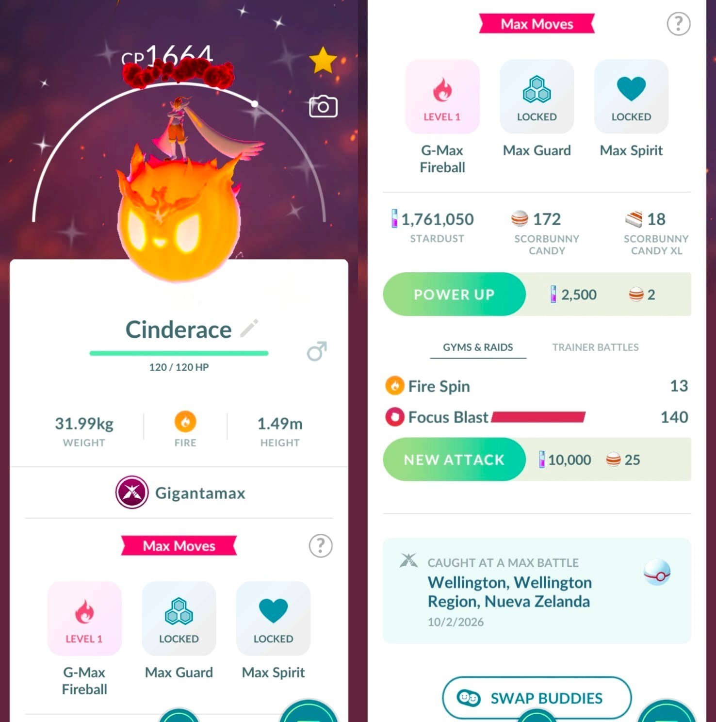 Pokémon Shiny Cinderace Gigantamax | Several Options  | Tr-de Go✨