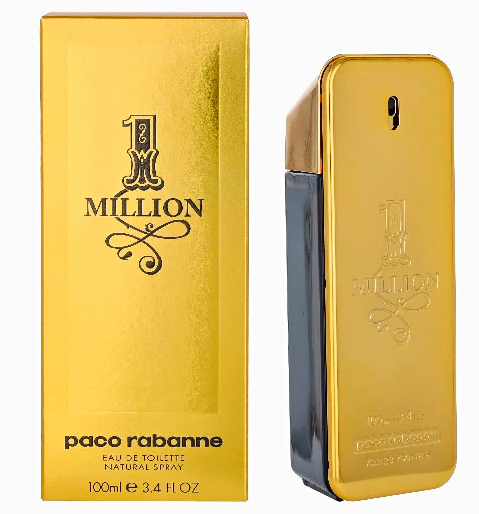 Paco Rabanne 1 Million Eau de Toilette Spray, Regular Size 3.4 fl oz