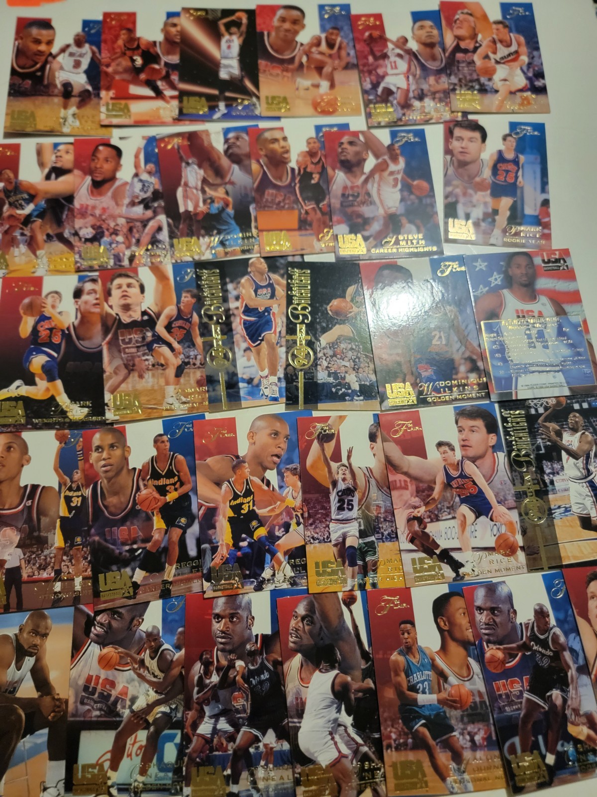 110+ Large Lot Of Basketball Trading Cards Flair Dream Team USA 1990s 