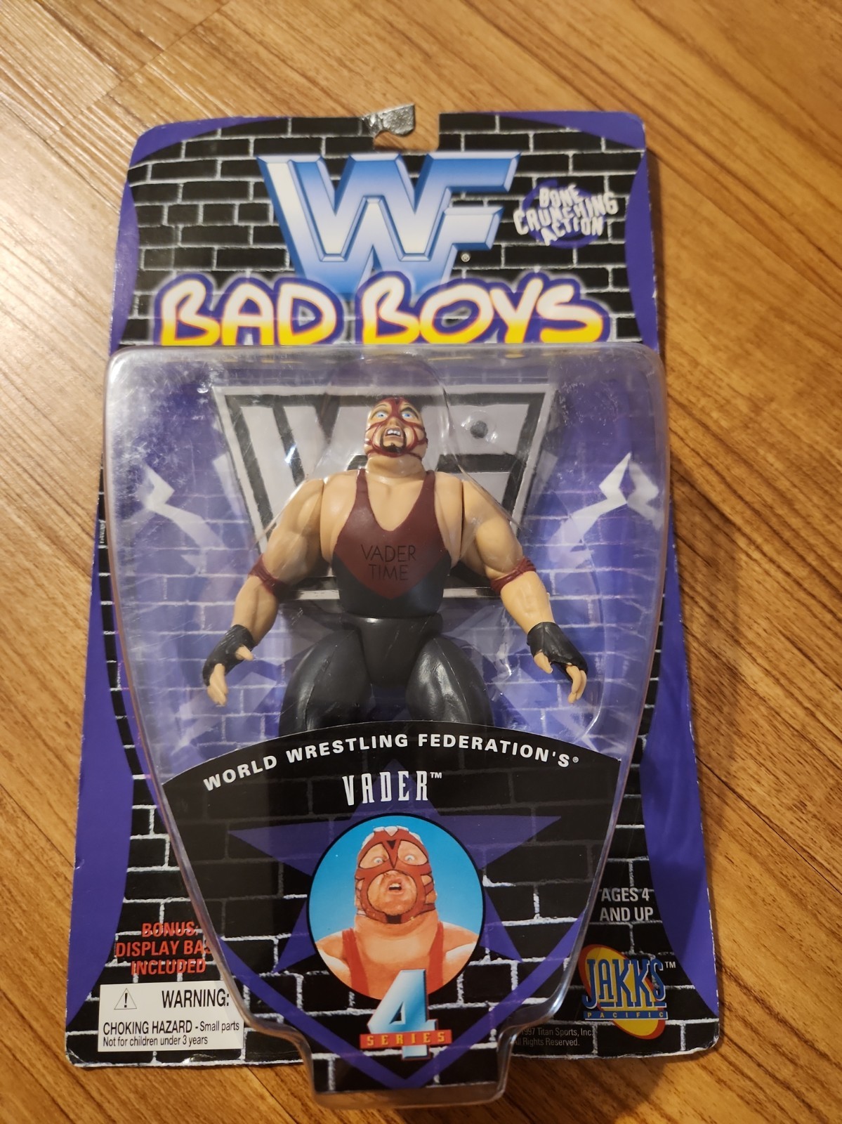 1996 Jakks Pacific Vader Bad Boys WWF Wrestling Action Figure WWE Vader Time