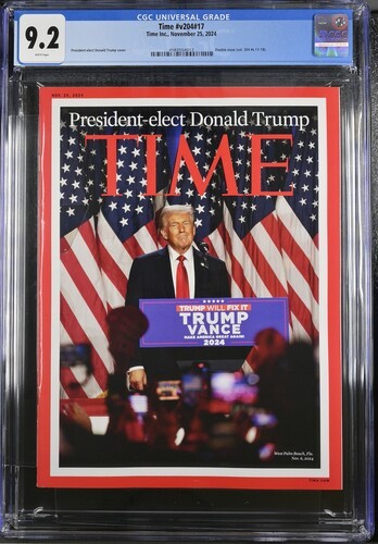 TIME Donald Trump Cover Nov 25 2024 CGC 9.2 #4583554012 TIME Donald Trump Cover Nov 25 2024 CGC 9.2 #4583554012