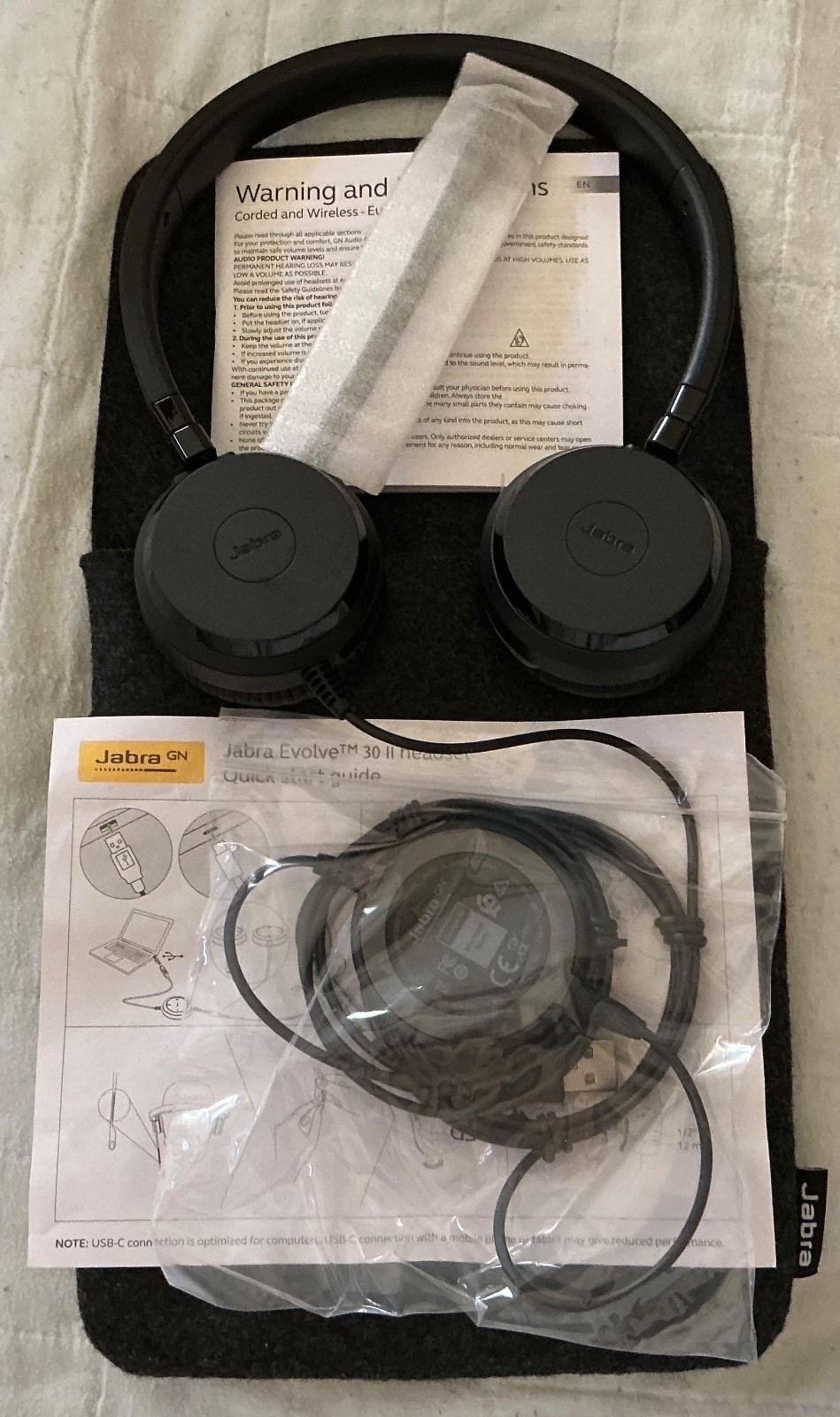 Jabra Evolve 30 II MS Stereo PC USB Headset for Microsoft Teams 5399-823-309 NEW Jabra Evolve 30 II MS Stereo PC USB Headset for Microsoft Teams 5399-823-309 NEW