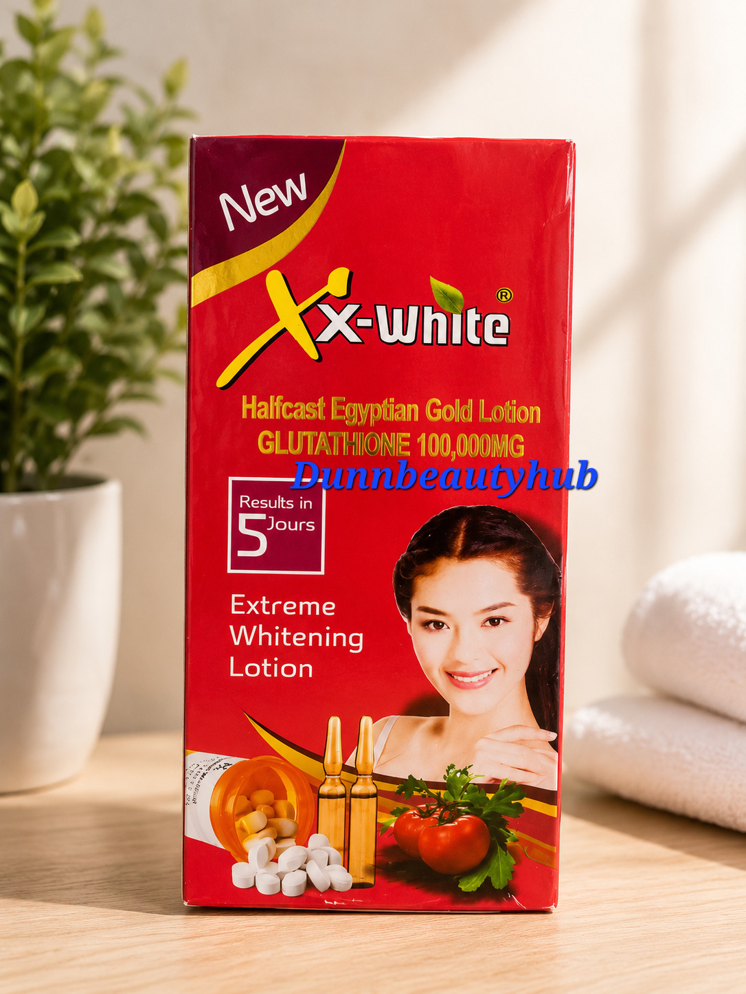 1x XX-WHITE Half-C Egyptian LOTION 7 DAYS Results.