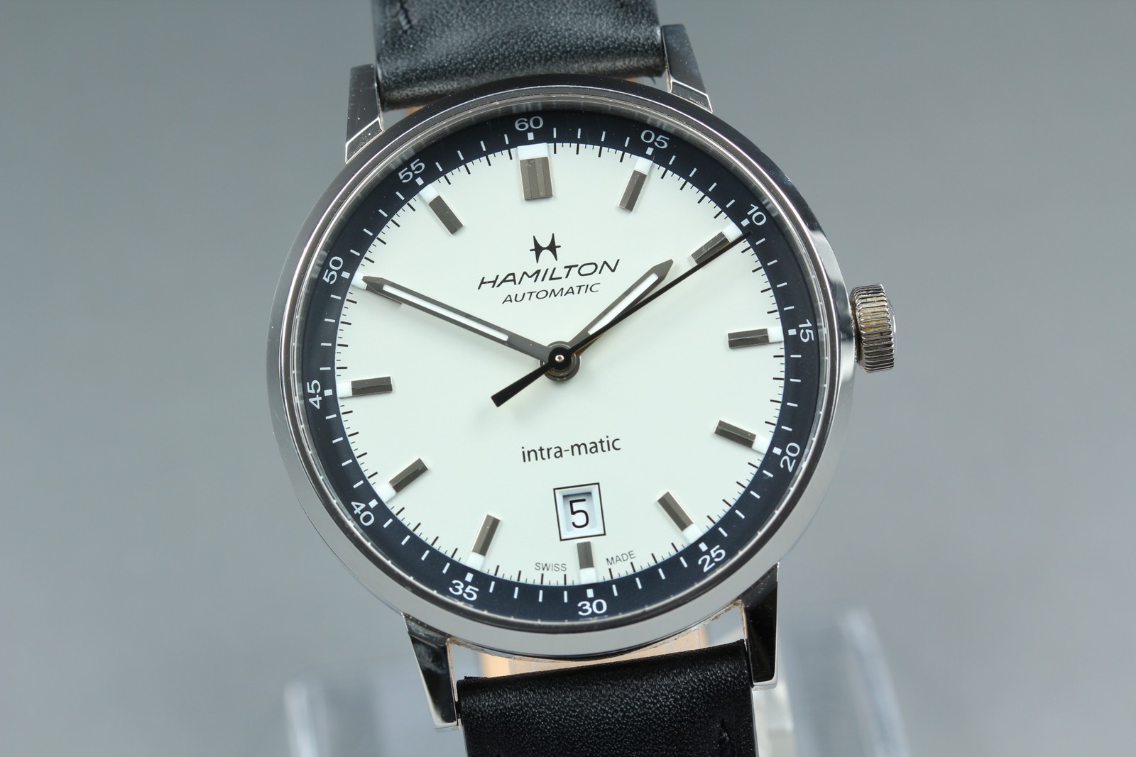 [Box, Paper] HAMILTON American Classic Intra-Matic Auto Date H384250 Men\'s Watch