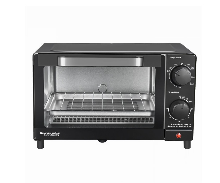 Mainstays 4 Slice Countertop Toaster Oven with 3 Settings, Includes Baking Rack Mainstays 4 Slice Countertop Toaster Oven with 3 Settings, Includes Baking Rack