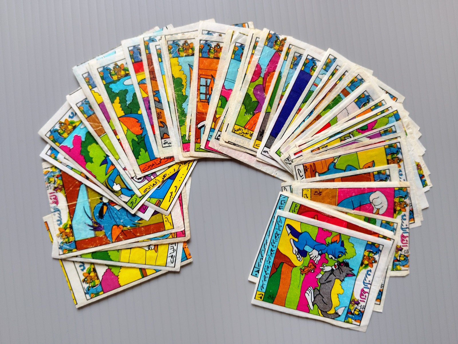 Vintage Bubble gum inserts from the 90s - Tom and Jerry - 52pc