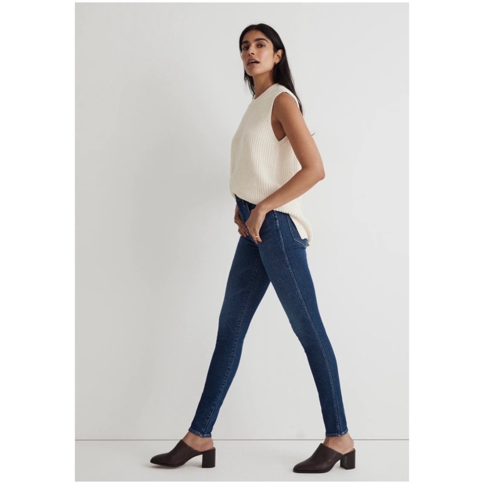 Madewell Women’s Sz 29 10” High Rise Skinny Jeans Stretch Denim