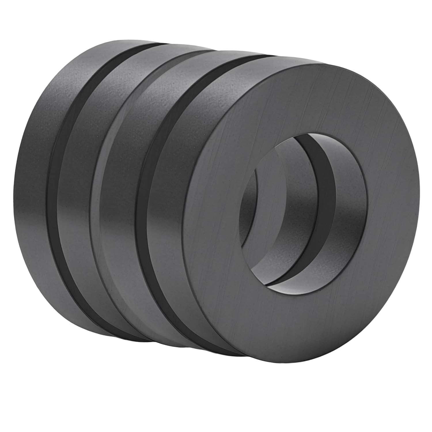 Large Round Grade 10 Heavy Duty Magnets 60mm Diameter x 10mm Thick 4 Strong