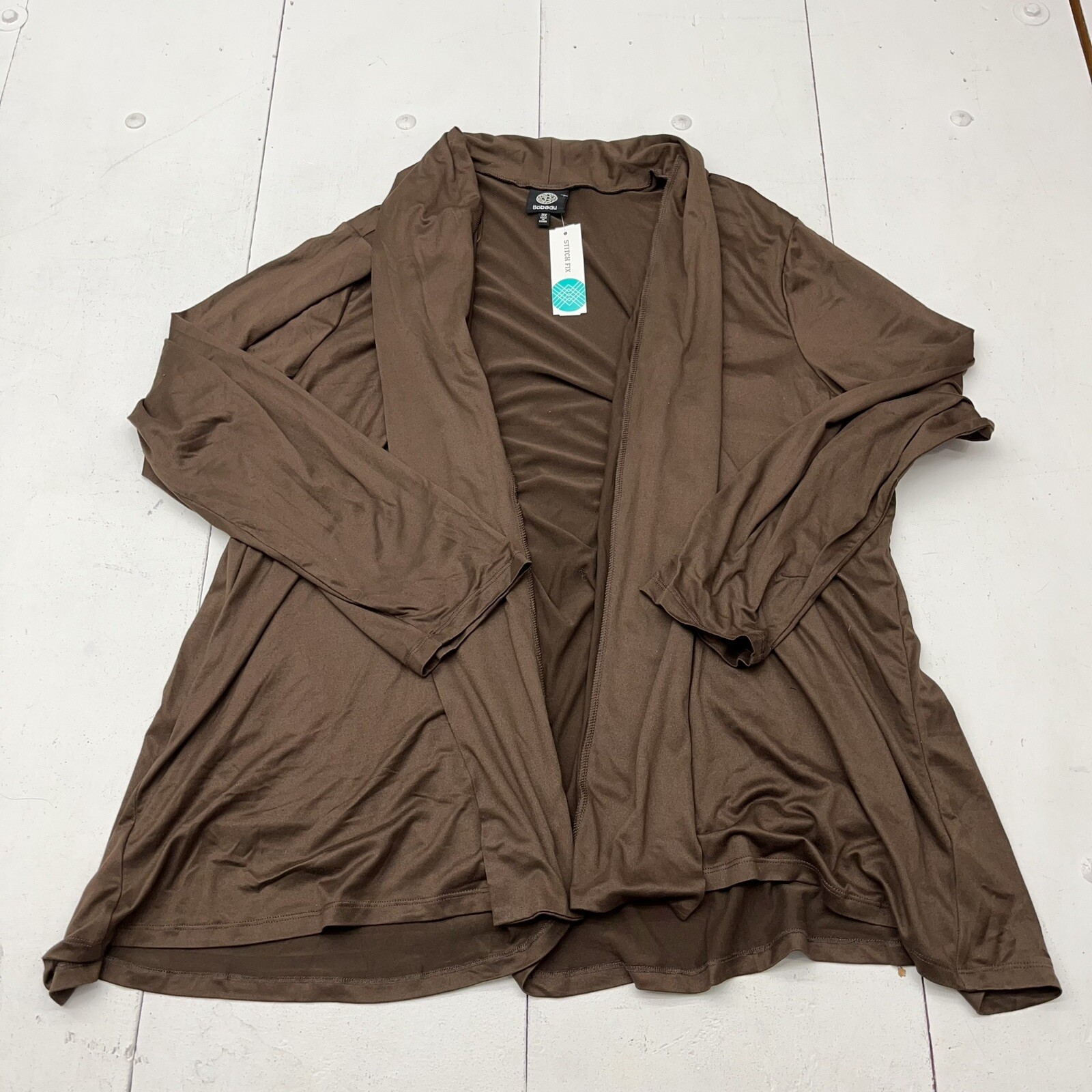 Bobeau Brown Long Sleeve Cardigan Women’s Size 3X NEW